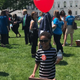 Child plays with a Think Babies installation on the east lawn of Capitol Hill on May 8, 2018.